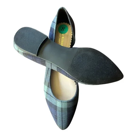 SZ 8 ISAAC MIZRAHI BLACKWATCH PLAID BALLET FLATS $10 FINAL PRICE - Picture 3 of 5